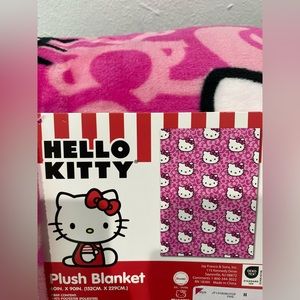 Hello Kitty Pink Plush Blanket